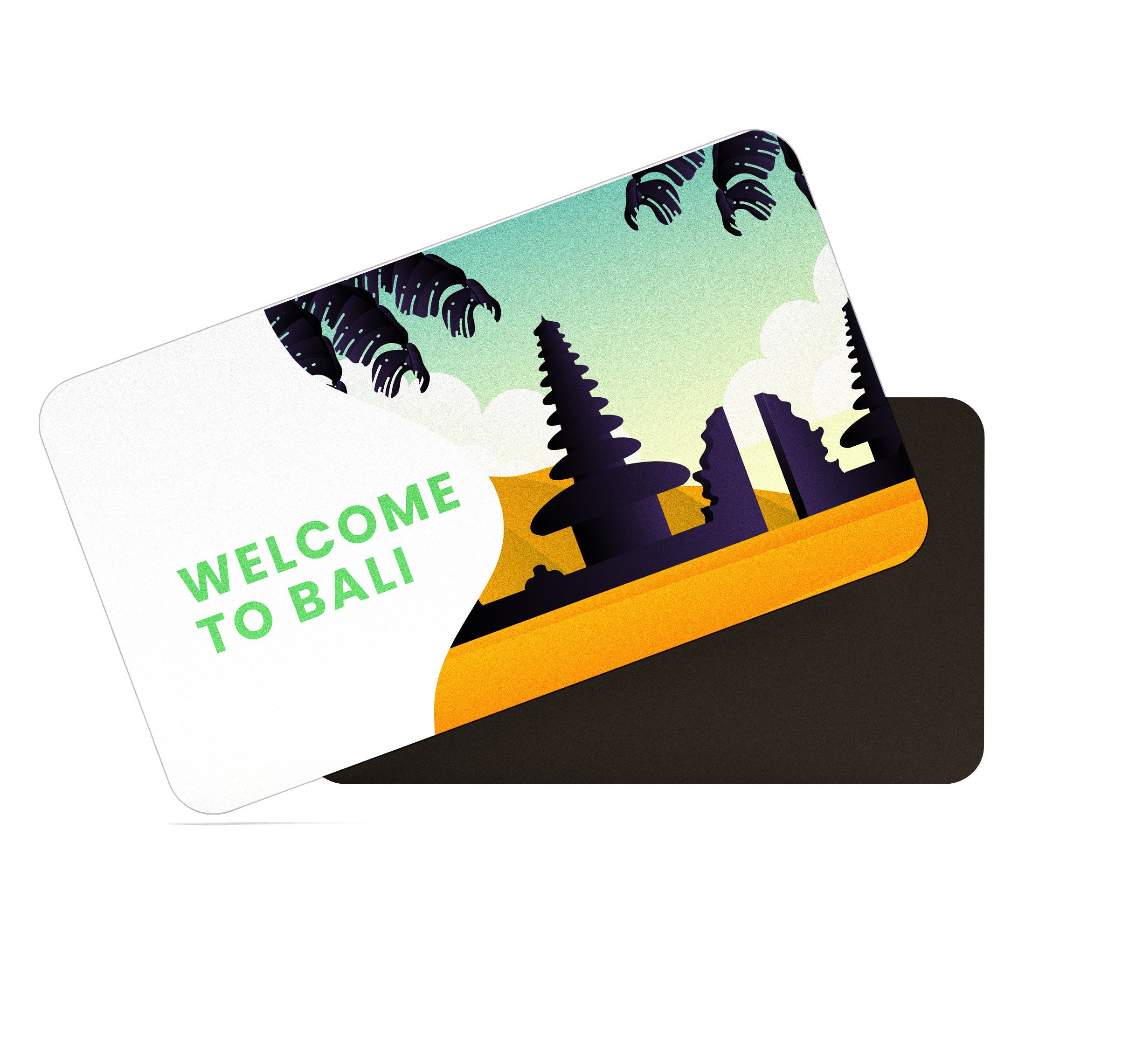 dhcrafts Rectangular Fridge Magnet Multicolor Bali Design Pack of 1 (8.6cm x 5.4cm)